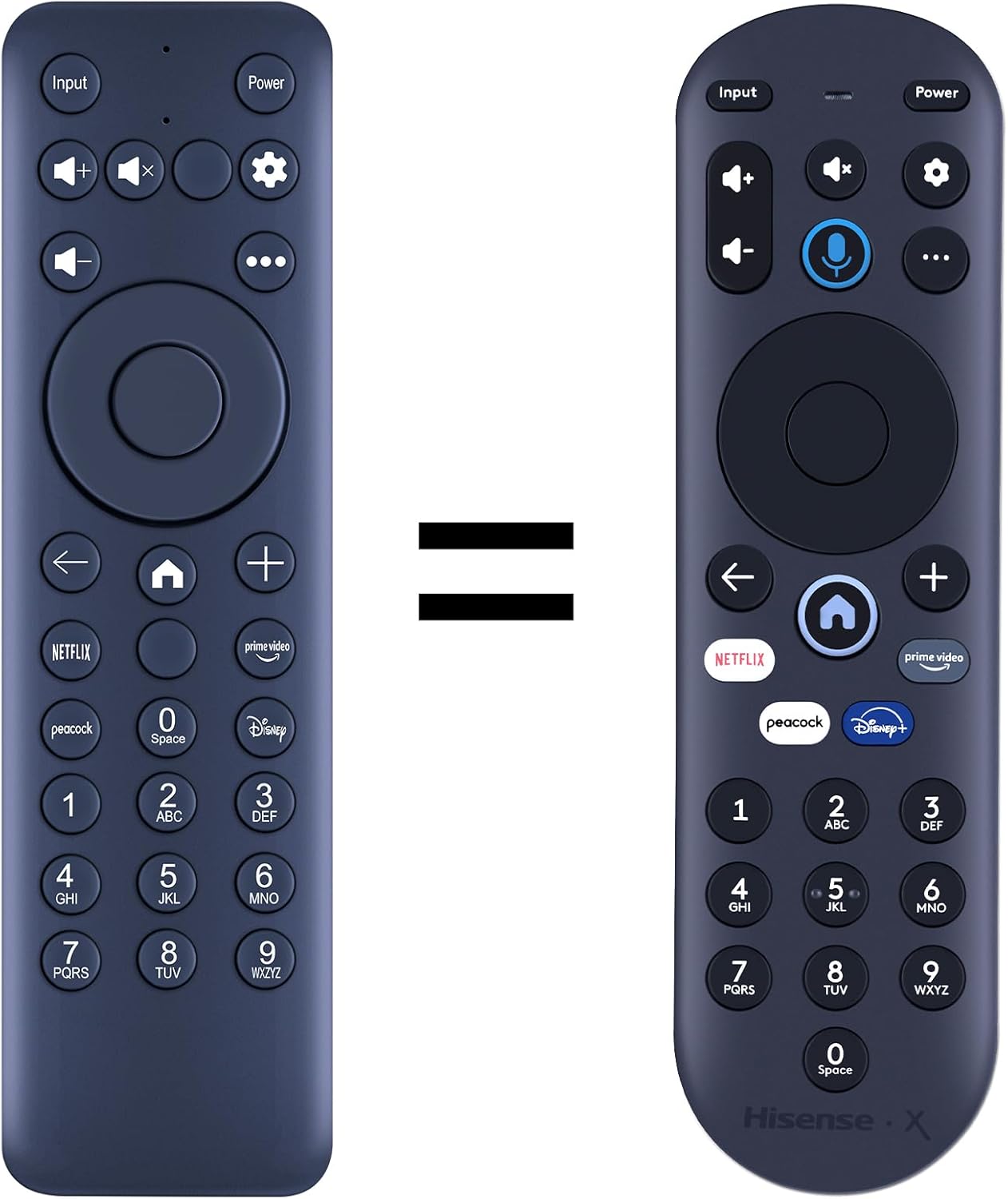 New MG3-R34010 Replacement Remote Control Compatible for Hisense TV 43A6GX 50A6G R34010BA00-00001 for Pioneer Xumo TV PN50-751-24U CP-RC1NA-23(No Voice