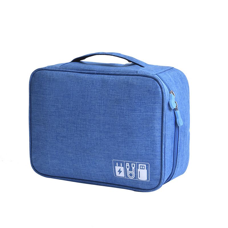 New Grand Hyatt Data Cable Storage Travel Digital. Double navy blue Medium — image 6