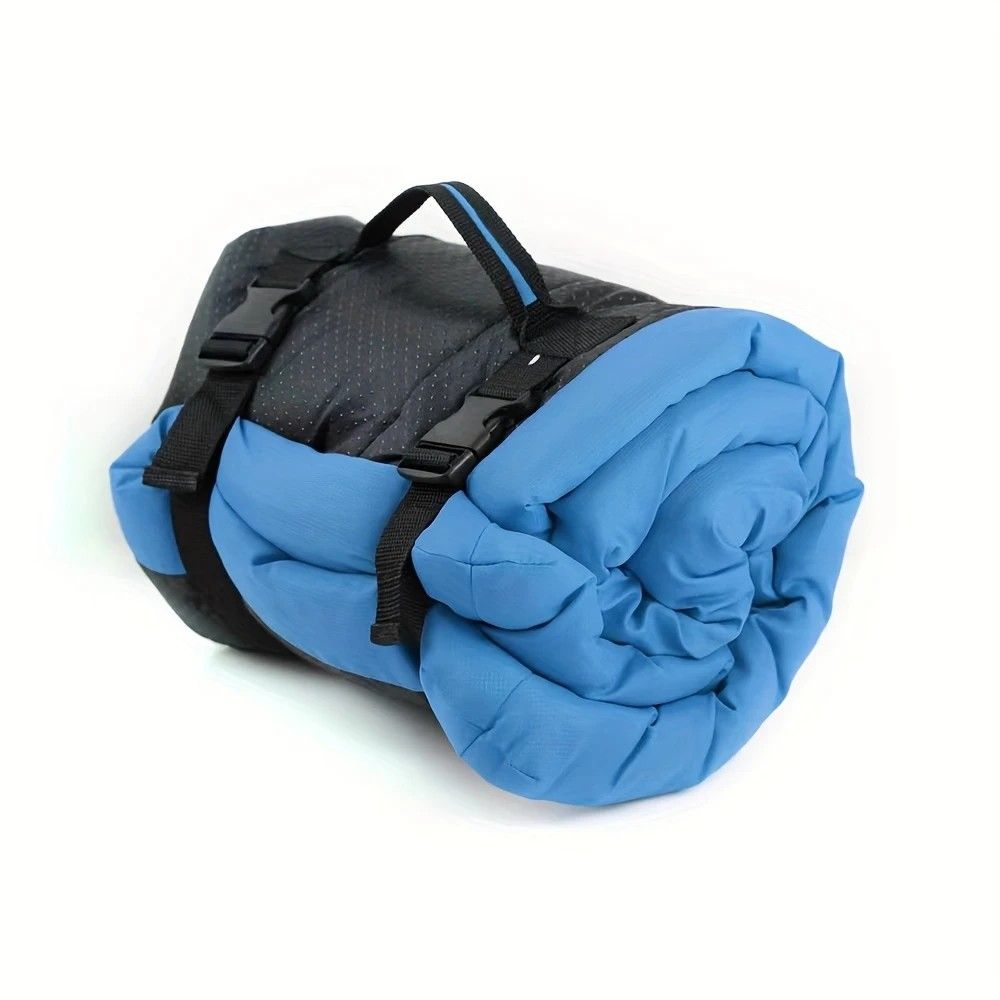 High-quality moisture-proof thick portable camping dog bed suitable for medium / large / small dogs - durable polyester outdoor mat with handle foldable design