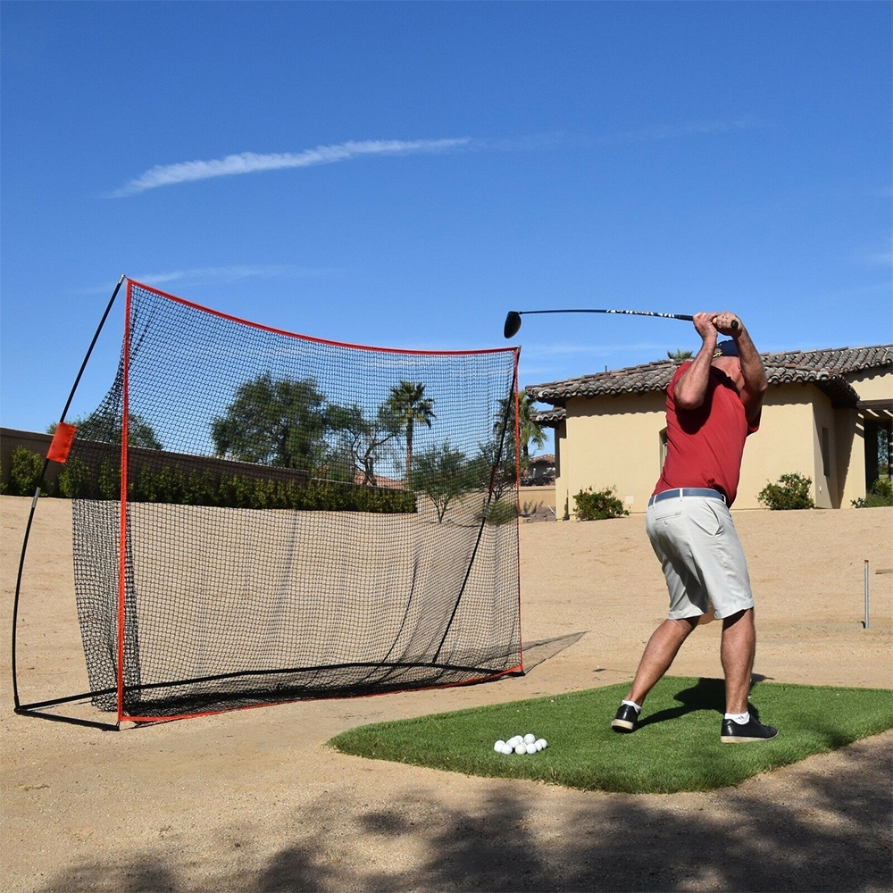 3M Huge Golf Practice Net Portable Hitting Swing Training Net Outdoor +Carry Bag โ image 5