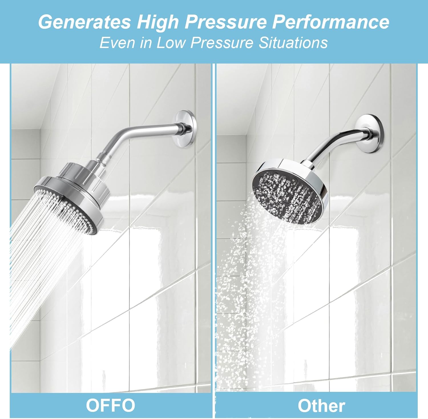 Shower Arm 10 in Bundle with 6 Mode Filtered Shower Head, Chrome — image 6