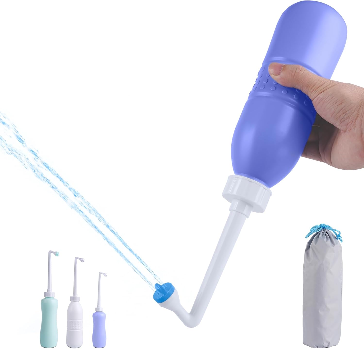 Portable Bidet Sprayer and Travel Bidet with Hand Held Bidet Bottle for Personal Cleansing Use Extended Nozzle - Personal Hygiene Care Toilet Bidet