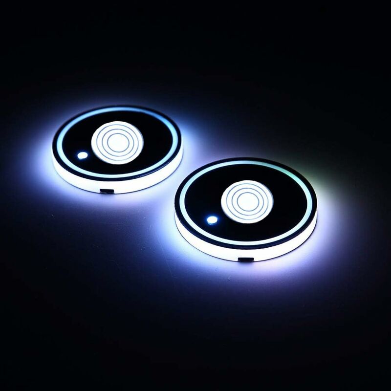 2 Pack LED Cup Holder, LED Car Coasters With 7 Colors Glow Cup Pad, Usb Charging Cup Mat For Coaster Accessories — image 4