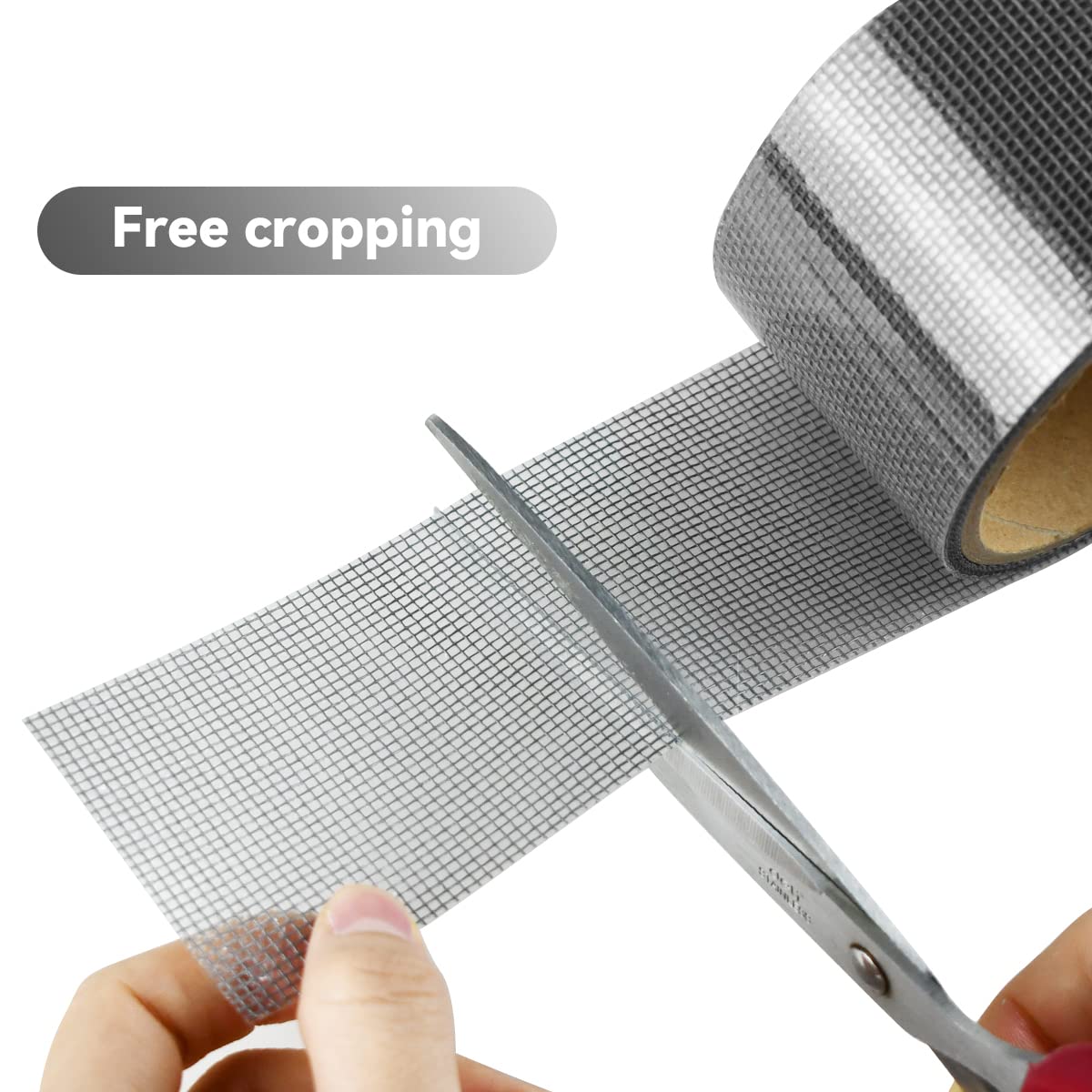 1 Pcs Grey Window Screen Repair Kit, Mesh Repair Tape Strong Adhesive Fiberglass Covering Mesh Tape Waterproof Screen Patch Repair for Door Window Tears Holes โ image 4
