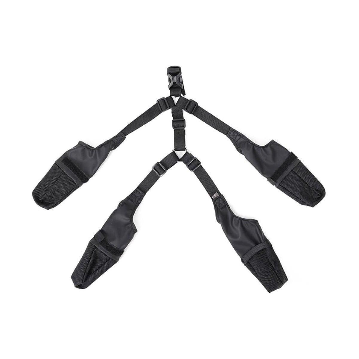 Dog Adjustable Suspender Boots Waterproof Dog Shoes Anti-Slip Pet Paw Protector - M — image 6