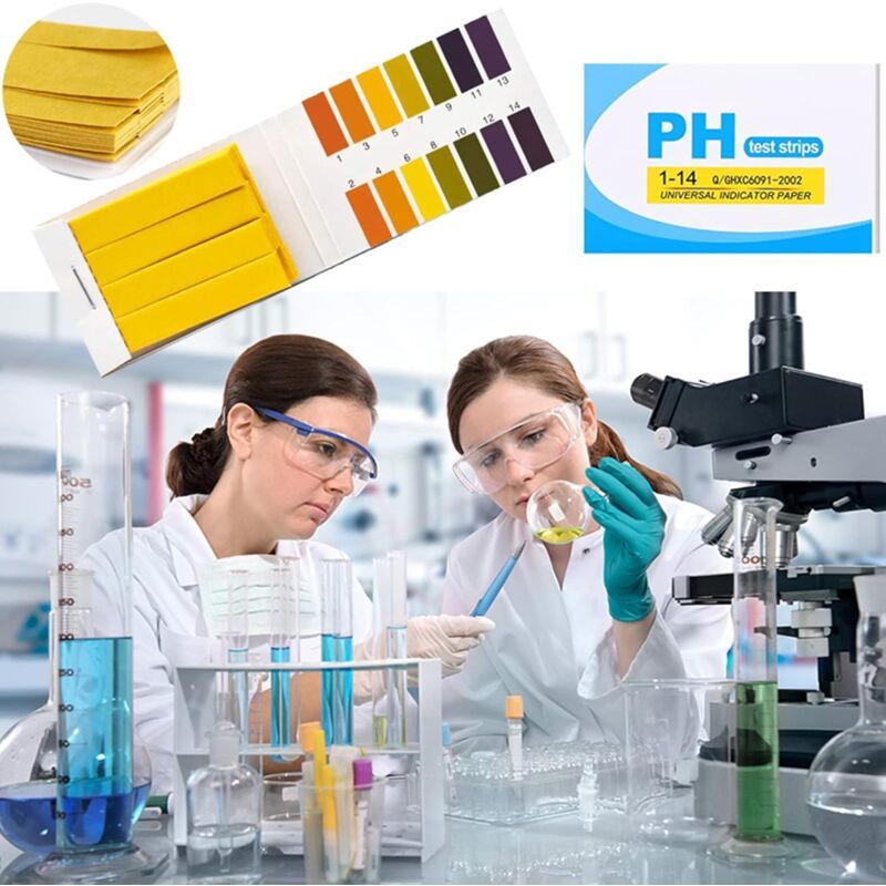 320 Pieces Swimming Pool Water Testing, pH Strip, pH 1 14 Test Paper Extensive Test Paper, Litmus Test Paper for Aquariums Saliva Water Soil Test K — image 3