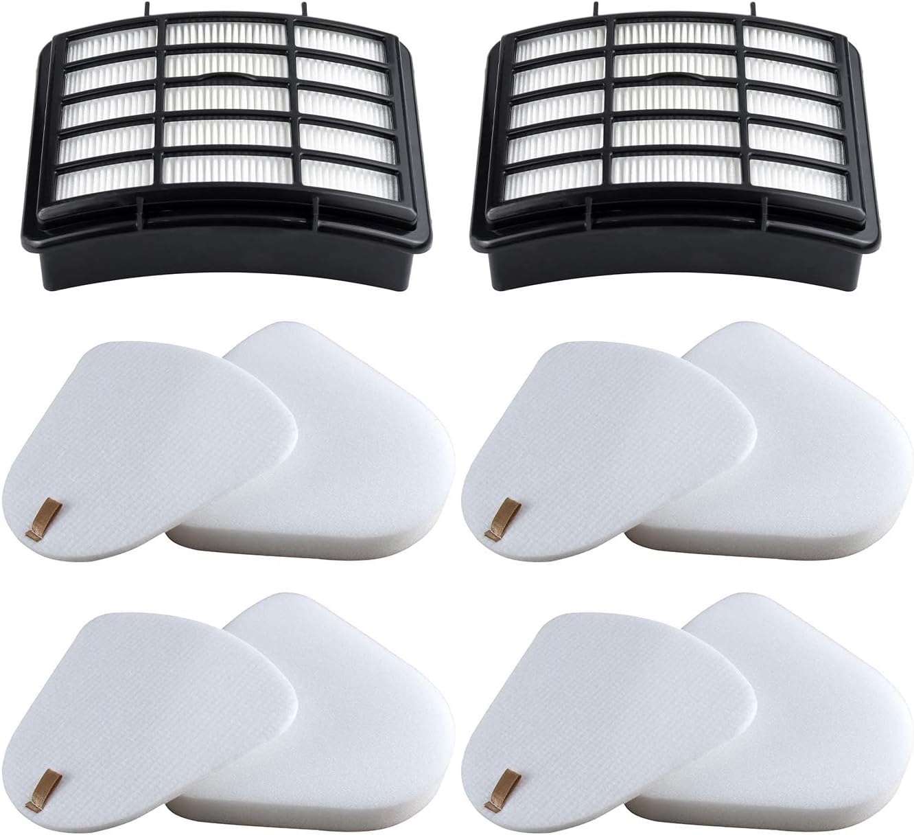 2 HEPA + 4 Foam & Felt Filters Compatible with Shark Navigator Lift-Away Deluex NV350, NV351, NV352, NV355, NV356E, NV357, NV360, NV370, NV391, UV440, UV490
