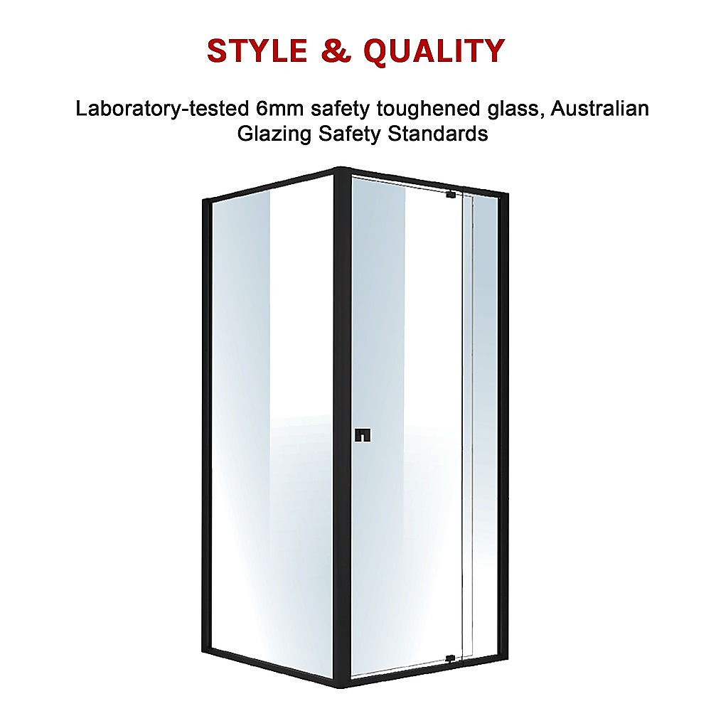 Semi Frameless Shower Screen (82~90)x 195cm & (89~92)x 195cm Side AS/NZS Glass โ image 5