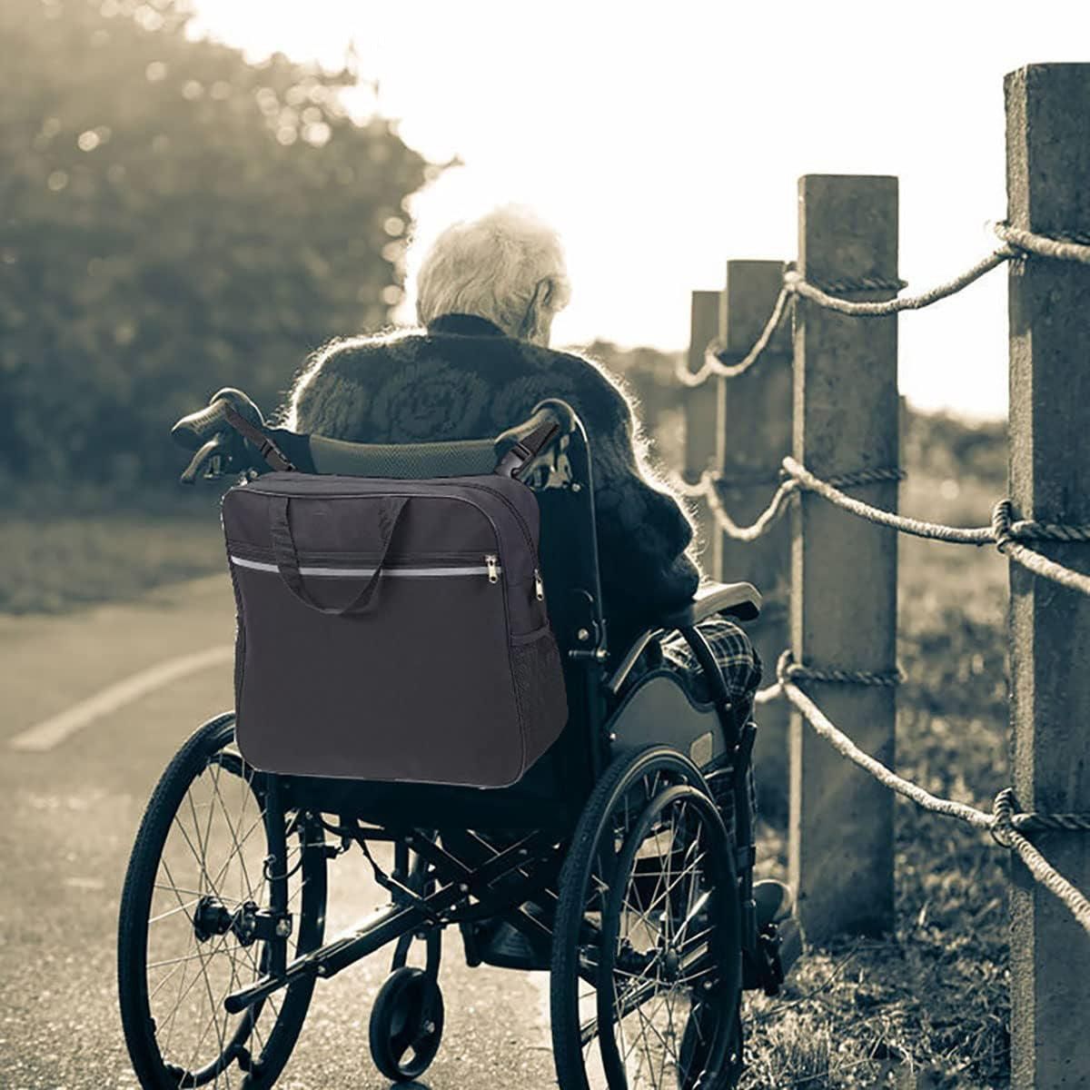 Wheelchair Bag Rear Hanging Storage Backpack Multifunctional Armchair Organizer โ image 4