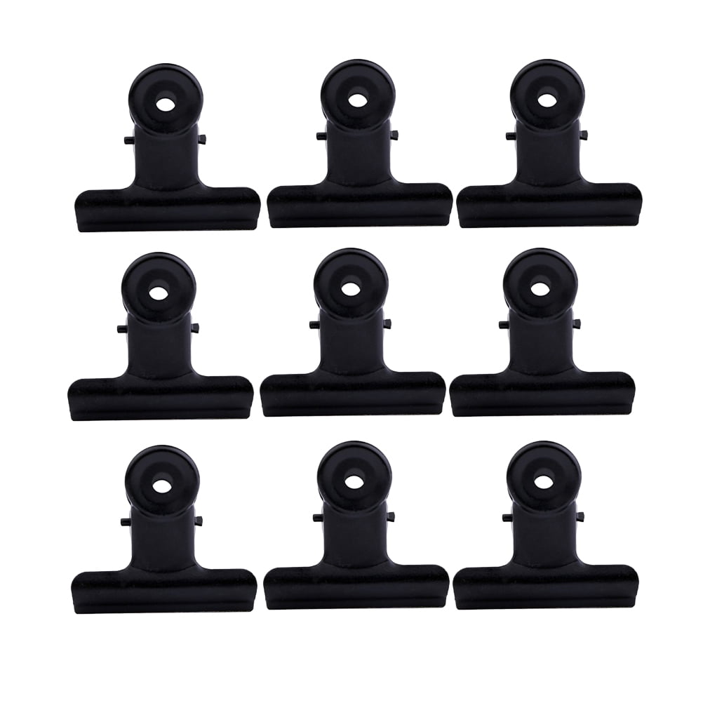 Coating Note Clips Rectangular Document Holding 15Pcs 2In 5 × 4.7cm Black — image 5