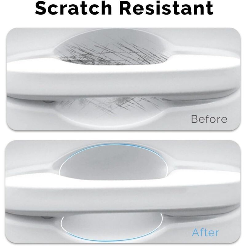 10 Pcs Protective Film for Car Door Handles Transparent, Self-Anti-Scratch Adhesive, Glossy Protective Film β image 2