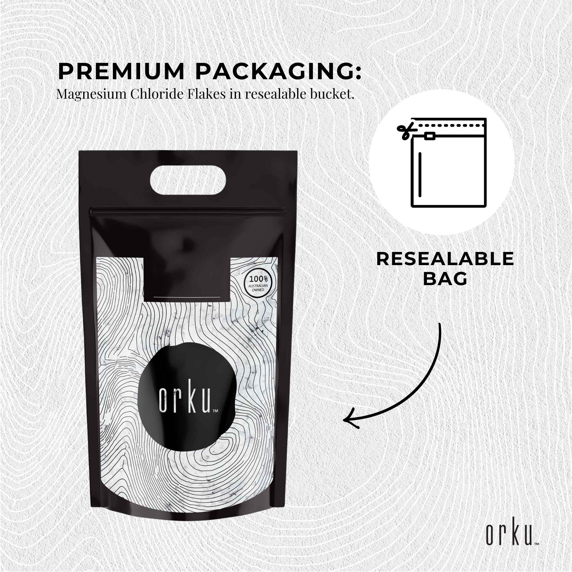 Orku 5Kg Magnesium Chloride Flakes Hexahydrate - FCC USP Spec Bath Salts — image 6