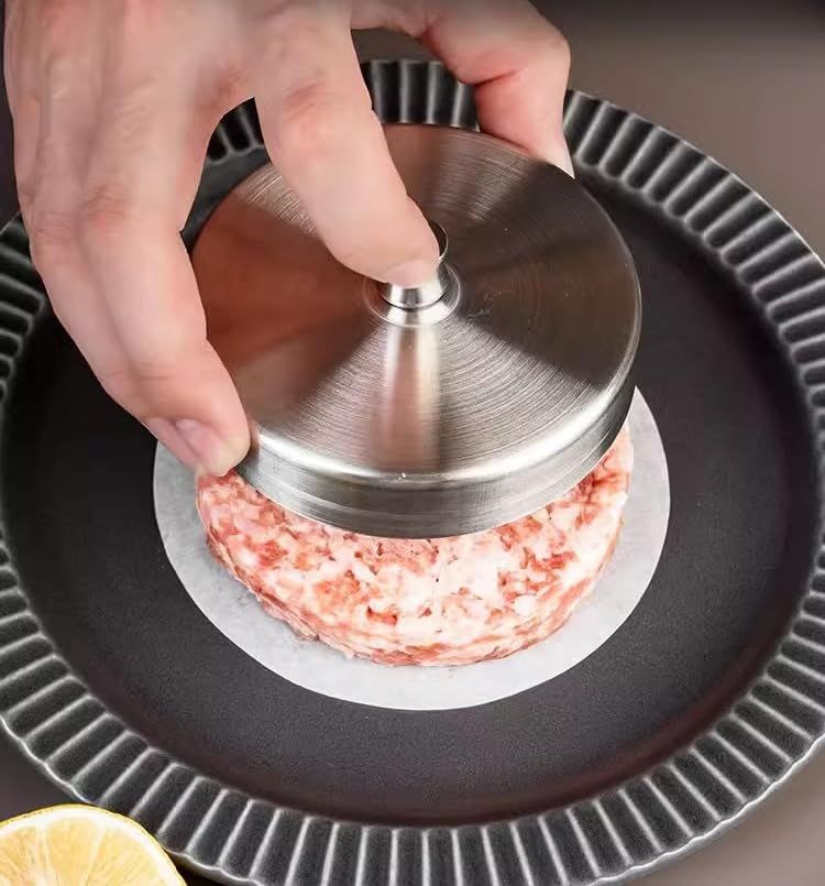 Stainless Steel Burger Press Hamburger Maker Non Stick Patty Mold Ideal for BBQ & Perfect Patties. Easy to Operate and Clean — image 2