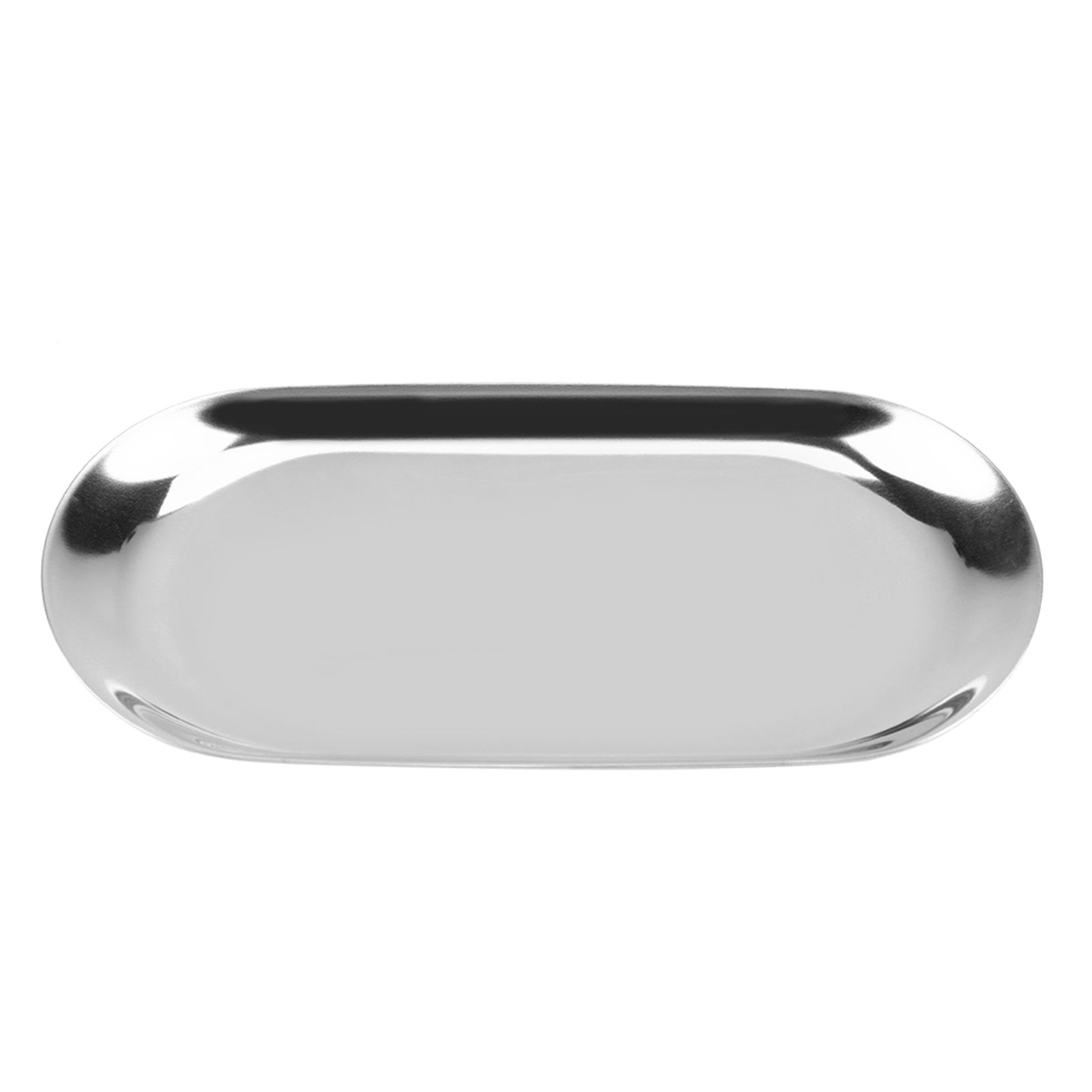 Nordic Style Stainless Storage Tray Cosmetics Jewelry Cake Plate for Office Desks(Silver S) โ image 4