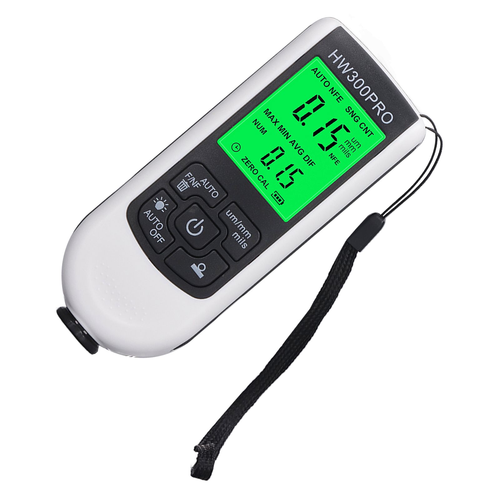 Coating Thickness Gauge High Accuracy Paint Depth Gauge Meter Antislip Thickness Meter Gauge White — image 4