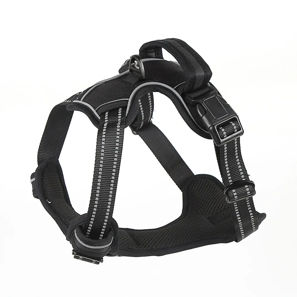 Reflective Pet Vest, Dog Harness, No Pull, Breathable, 1.5-meter tow rope - Orange, L โ image 5