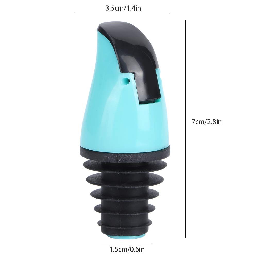 Oil PourerSpout Cover, Oil Spout for Oil Dispenser, 2Pcs Oil Bottle Pour Spout Stopper ABS Silicone Pourer Spout Stopper — image 4