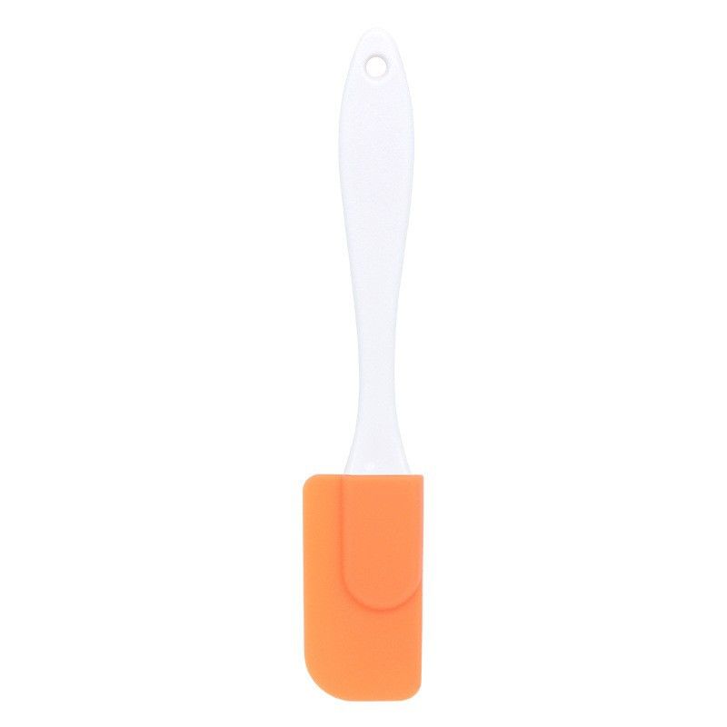 7 Pcs Orange Detachable Silicone Spatula - Food Grade Heat Resistant Baking Scraper for Cream, Jam & Batter - Easy Clean Kitchen Tool for Home Bakers & Cooking