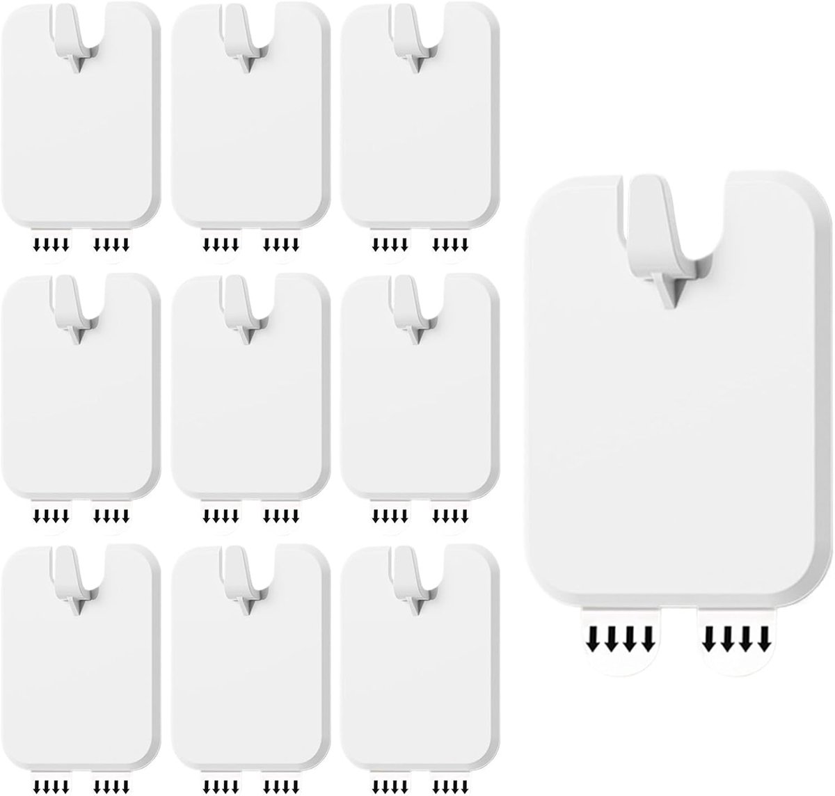 Picture Frame Hangers - 10 Pieces - Hanging Hook - ABS - Self-Adhesive Hooks - Wall Hooks - Towel Hook - Home Accessories - No Drilling Required