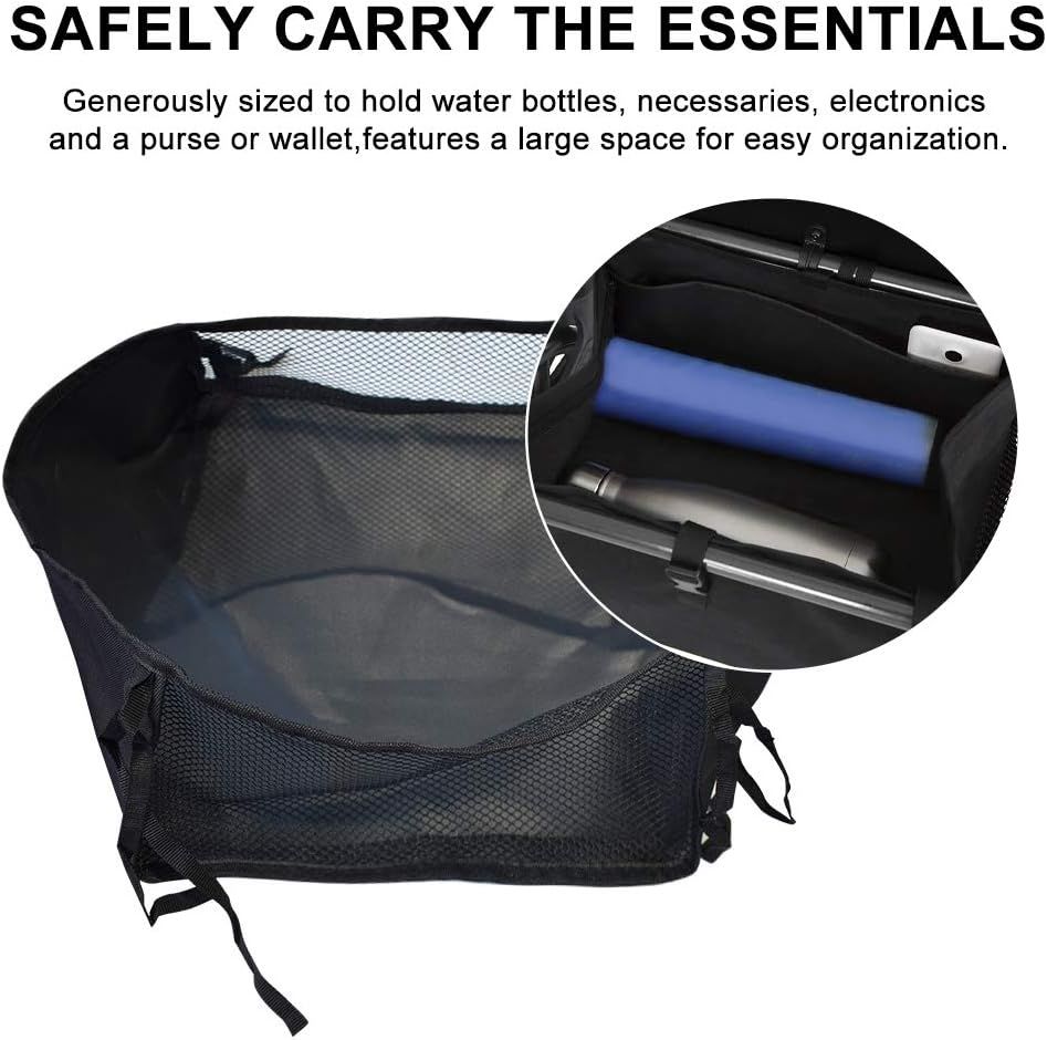 Wheelchair Bag, Rollator Seat Bag, Wheelchair Storage Bag, Side Storage Organizer, Lightweight and Heavy Duty Travel Tote, Under Seat Large Capacity Reusable — image 5