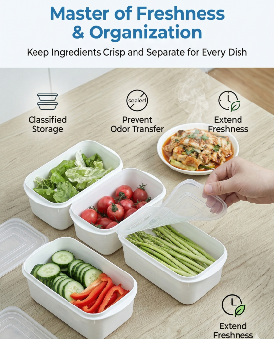 Airtight 700ml Food Storage Container, 1-Pack – BPA-Free, Freezer & Microwave Safe with Soft-Seal Lid, Stackable for Fridge Organization, Ideal for Meal Prep — image 3
