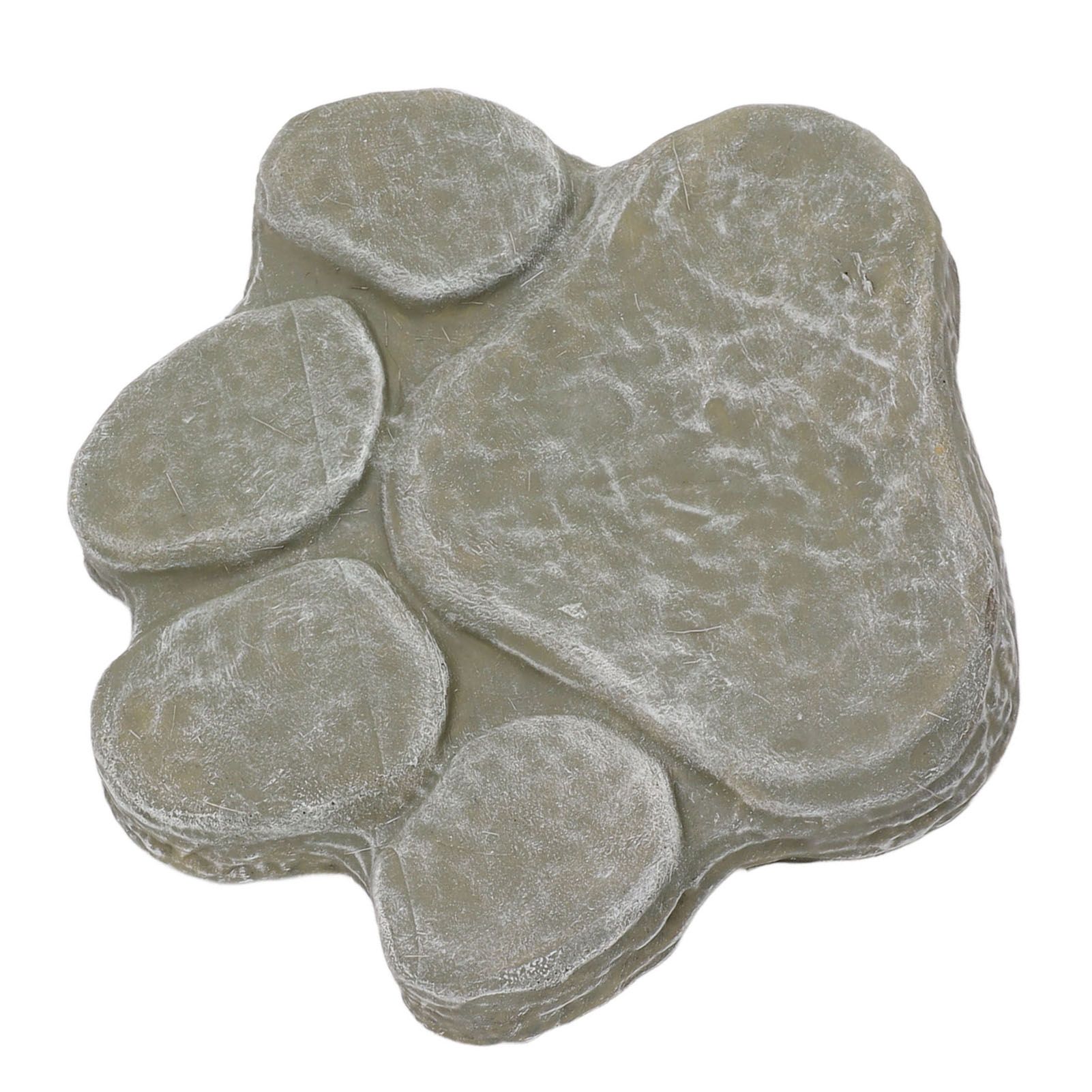 Dog Pawprint Memorial Stone DIY Lettering Dog Grave Marker Pet Monument for Outdoor Lawn Patio Mossy Green — image 2
