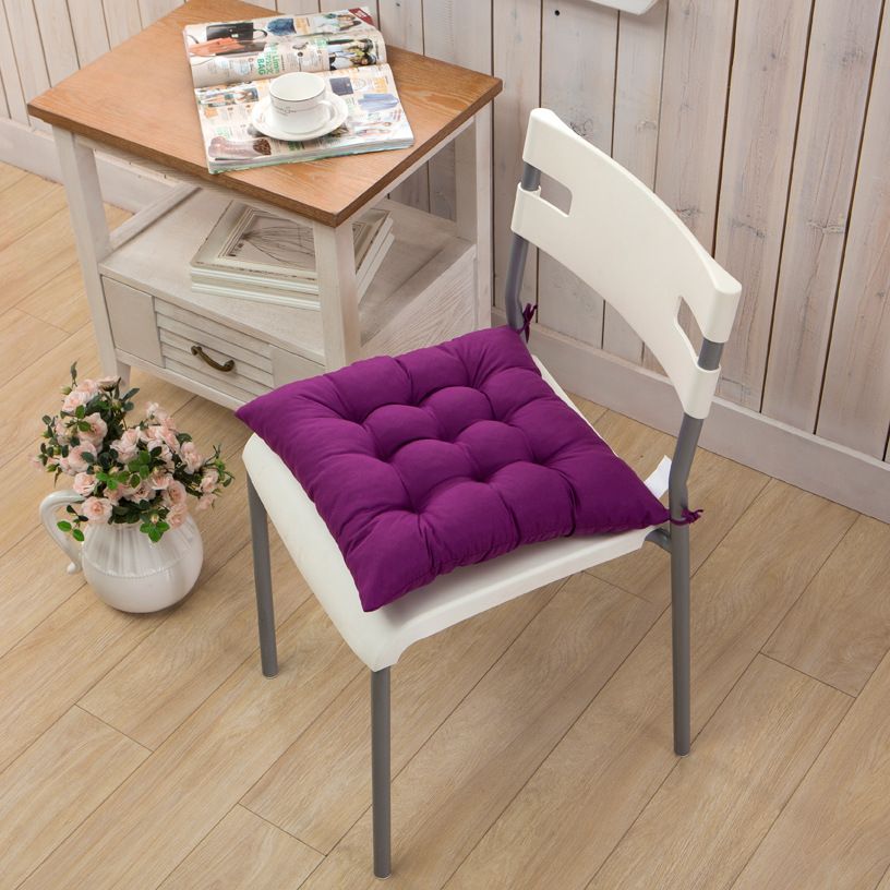 Set of 4 Indoor/Outdoor Chair Cushion, Cotton Chair Pads Square, Cushions for Wicker Chair Seat, Dining (40X40cm) โ image 2