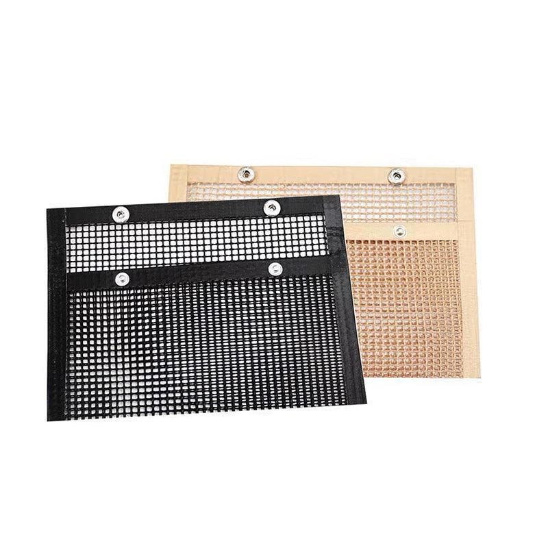 BBQ Mesh Grill Bag 27 × 22cm Non Stick Reusable Barbecue Grilling Basket Net - Copper — image 3