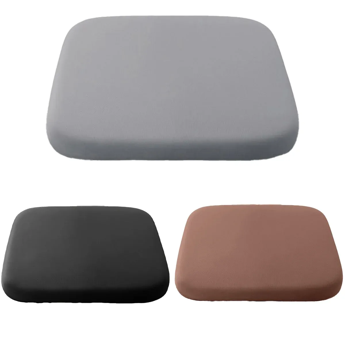 Seat Cushion Memory Foam Office Chair Pad Bottom Support for Stool Dining Chair - Grey โ image 3