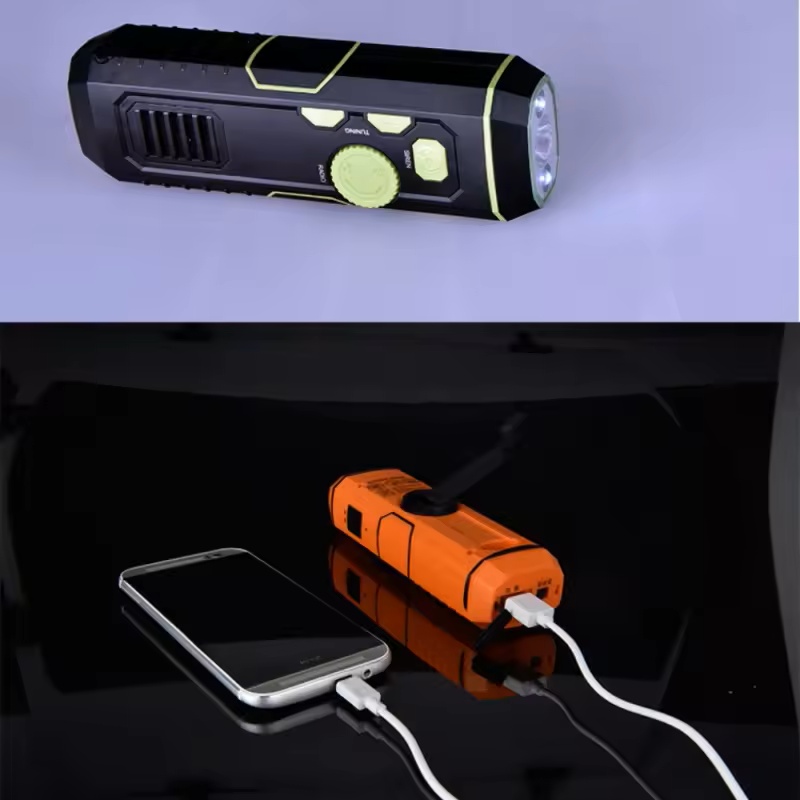 Wind-up Radio - Solar Radio - World Receiver - Portable Radio - Flashlight with Dynamo - Powerbank Function - Camping Gear - Outdoor Gadgets - Rechargeable — image 3