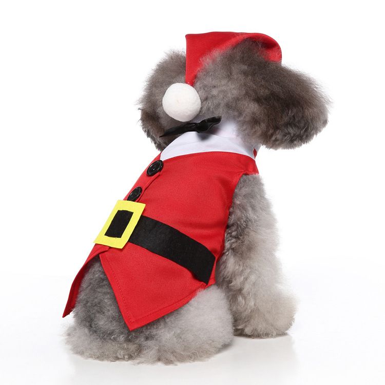 MEIQIPETBABY Dog Costume Polyester Small Breed SDZ130 red Christmas dress L Size: L; Neck (cm): 32-38; Bust (cm): 44-50; Back length (cm): 31-35; Recommended โ image 6