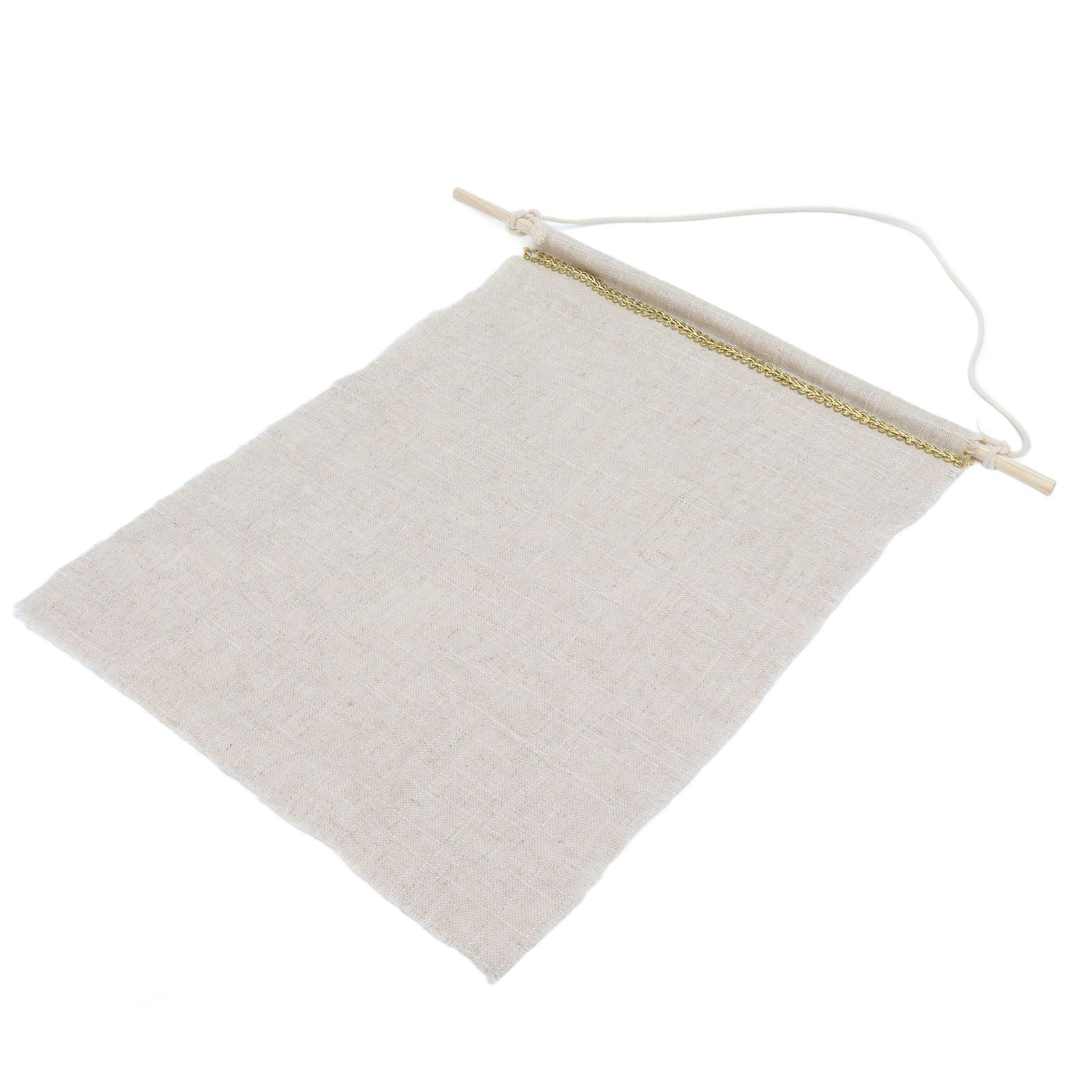 Pockets Cotton Linen Wall Hanging Earrings Storage Bags Multifunctional Home Decor Hanging BagS — image 3