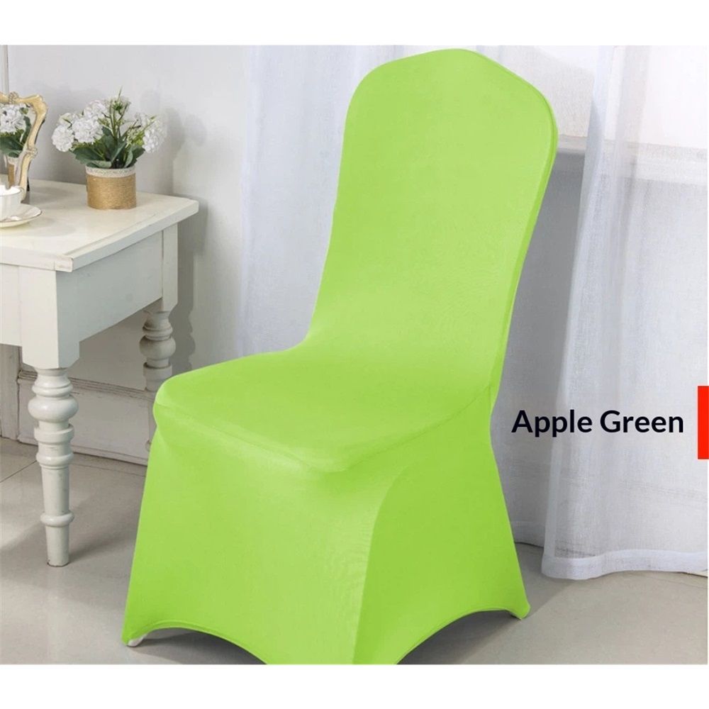Spandex Folding Chair Cover Covers Stretch Chair Protectors for Wedding Party Events (2, apple green) โ image 4