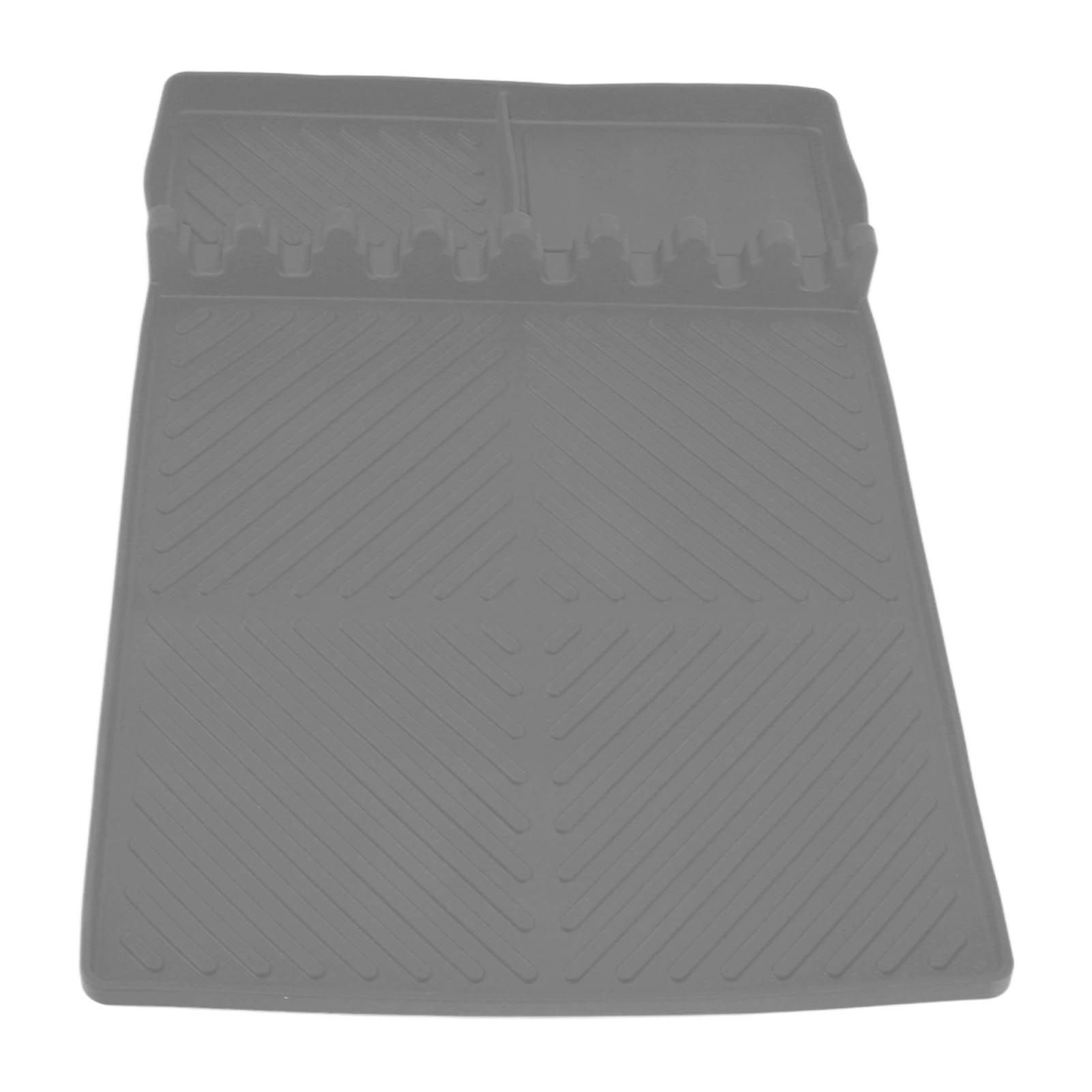 Grill Tools Mat Silicone 8 Slots 16x11.5in Anti Slip Heat Resistant Easy to Clean Griddle Accessories for Kitchen Cooking Grey โ image 3