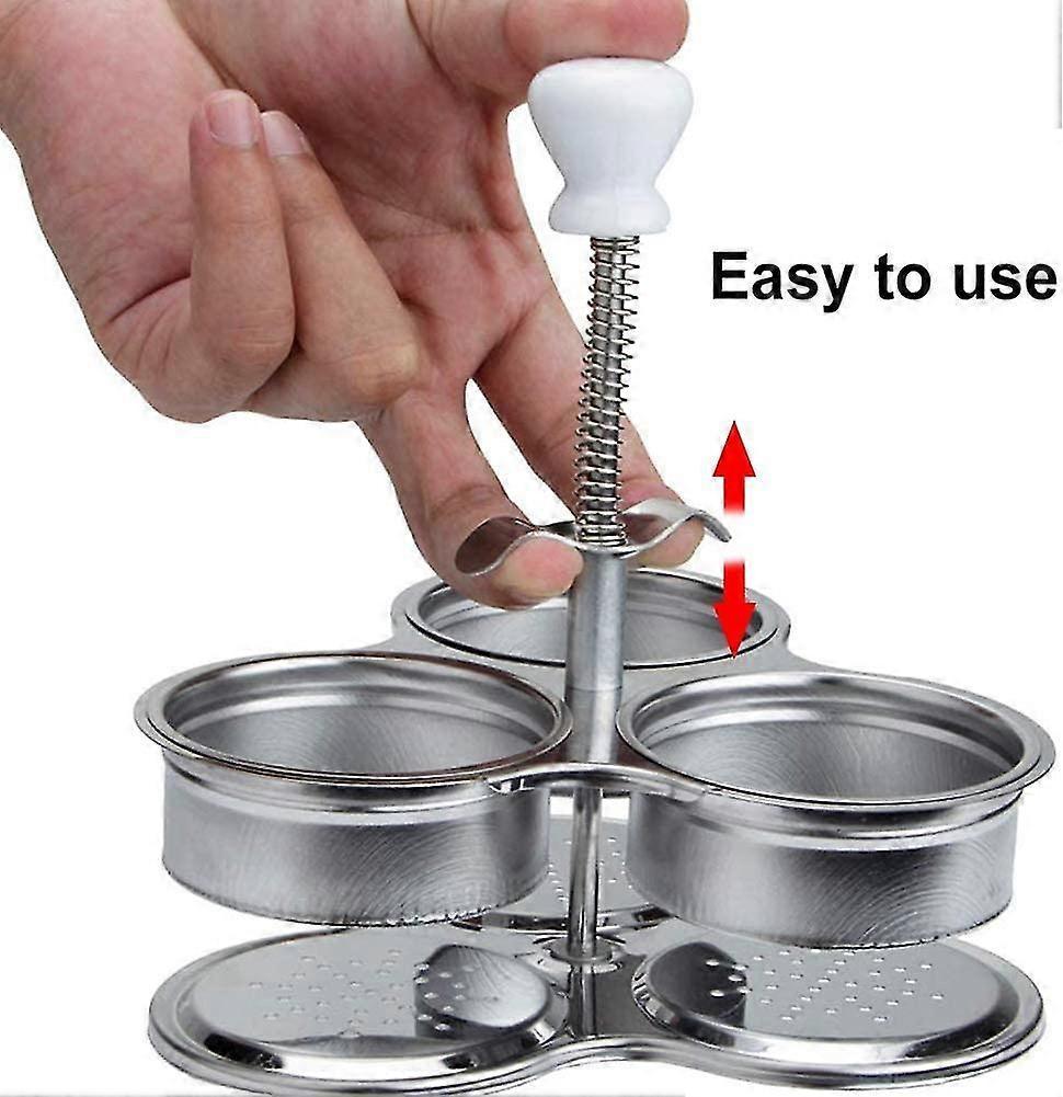 Stainless Steel 3-Compartment Egg Cooker Pot with Steam Basket โ image 4