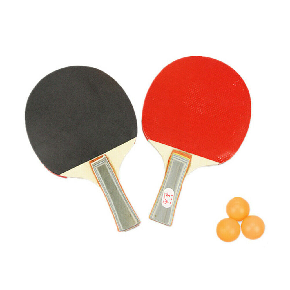 2 Players Table Tennis Set 2 Rackets Bats with 3 Ping Pong Balls Home Sports β image 2