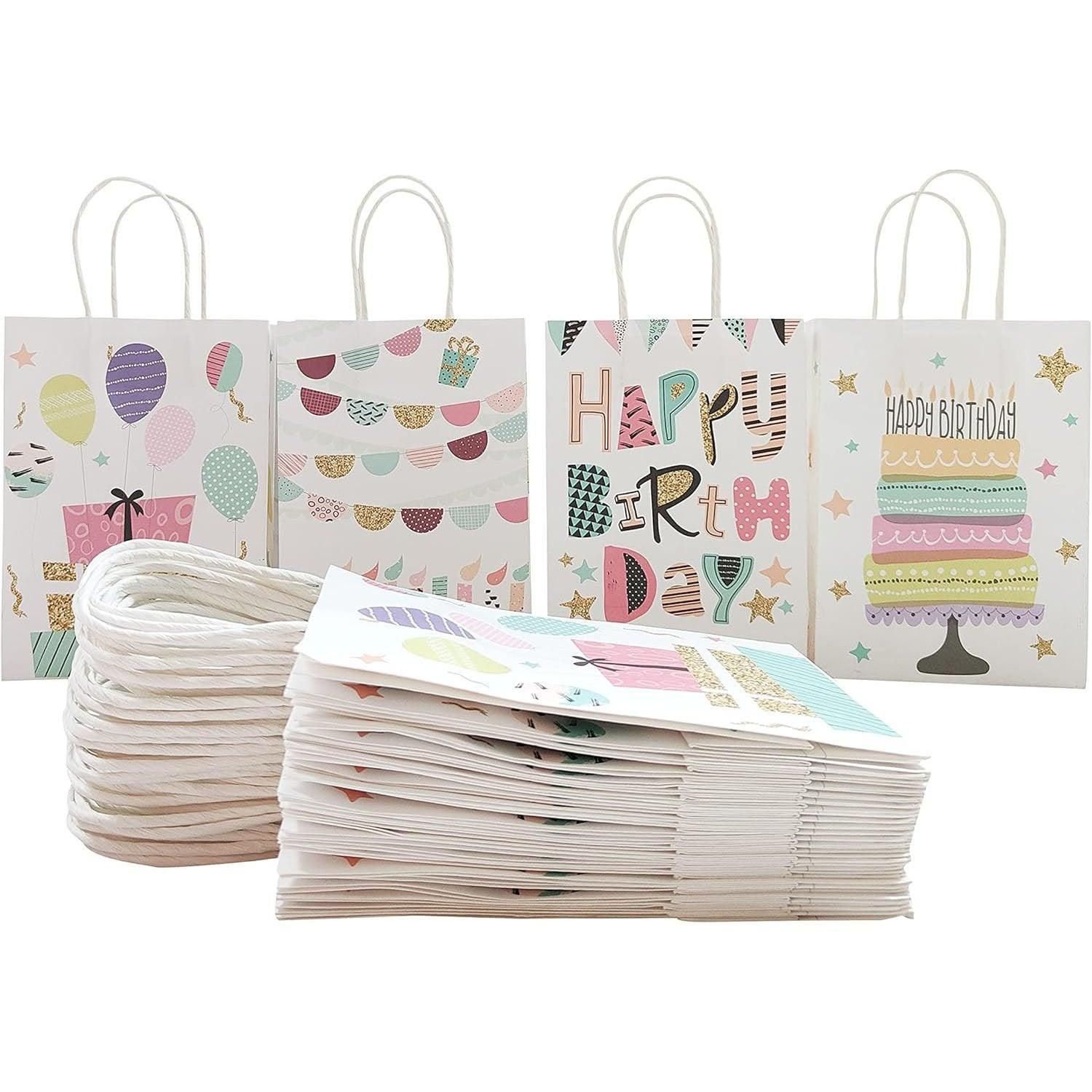 30X Premium Kraft Paper Tote Bag Durable Stylish High Capacity Birthday Gift Handbag - Candle-30pcs โ image 3