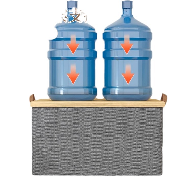 2pc Foldable Fabric Storage Bin with Steel Frame & Handles - 26L Stackable Closet Organizer(Blue) — image 4