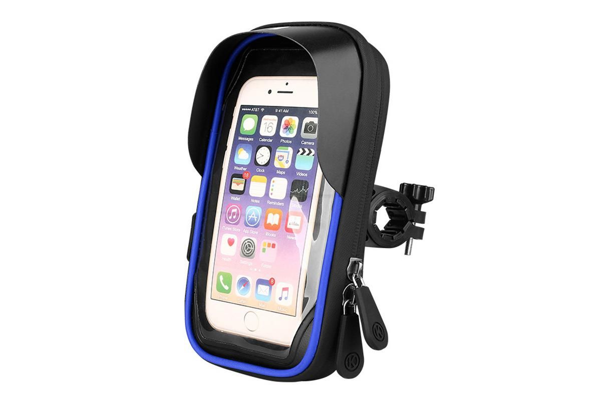 Bike Frame Bag Waterproof Bike Phone Mount Holder Bikes Accessories Gifts - Blue — image 2