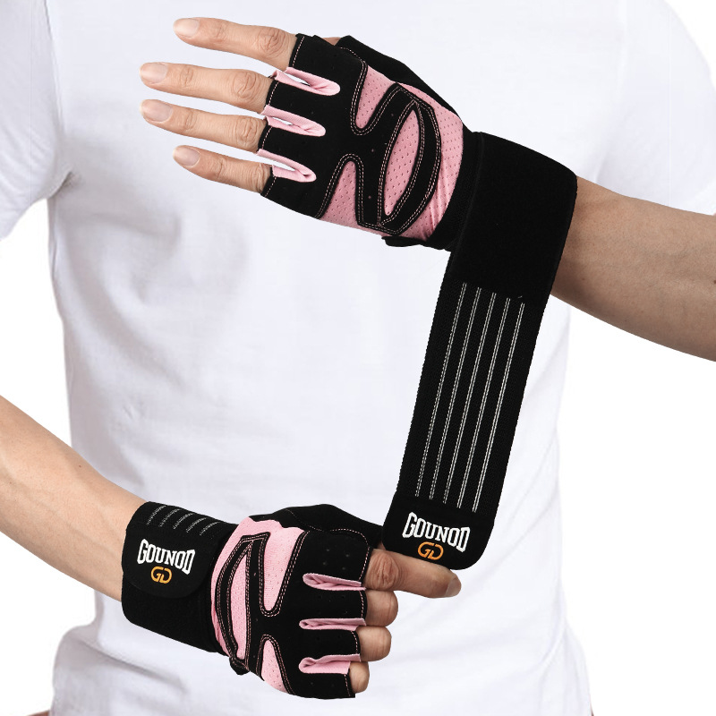 Size S Black And Pink Breathable Anti-Slip Gym Gloves for Workout and Weightlifting - Durable, Adjustable Fitness Gloves for Men and Women — image 5