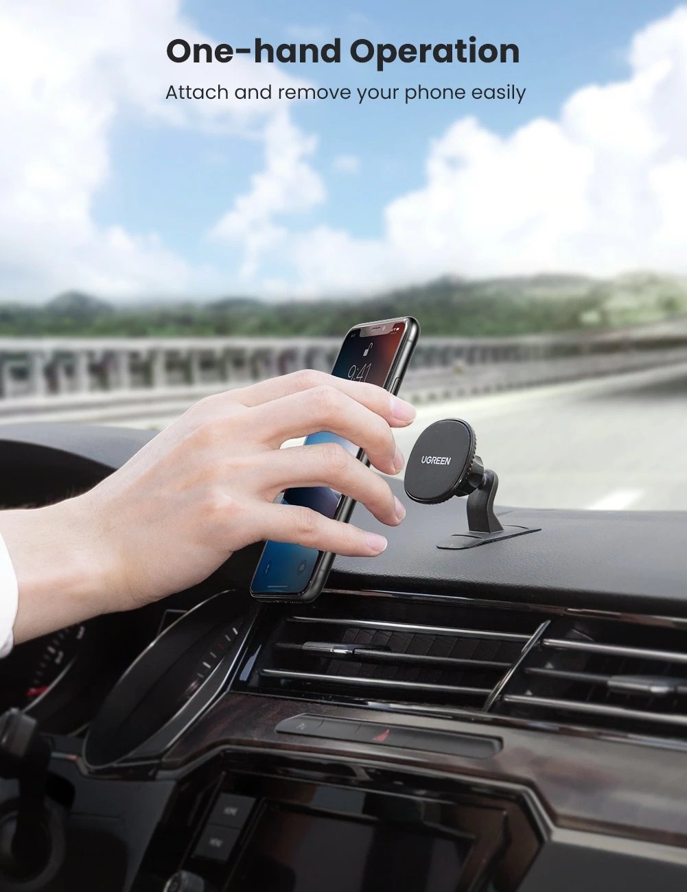UGREEN 80785 Magnetic Phone Car Mount โ image 3