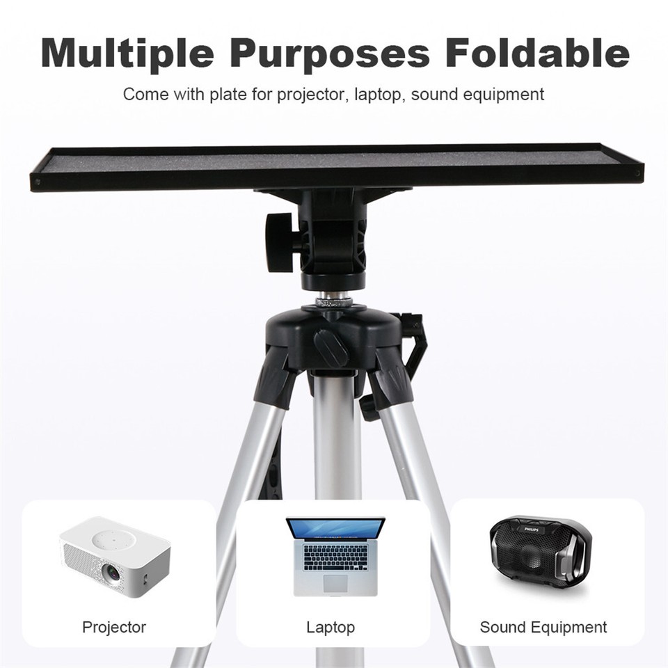 Universal Projector Tripod Laptop Floor Stand DJ Equipment Holder with Plate โ image 3