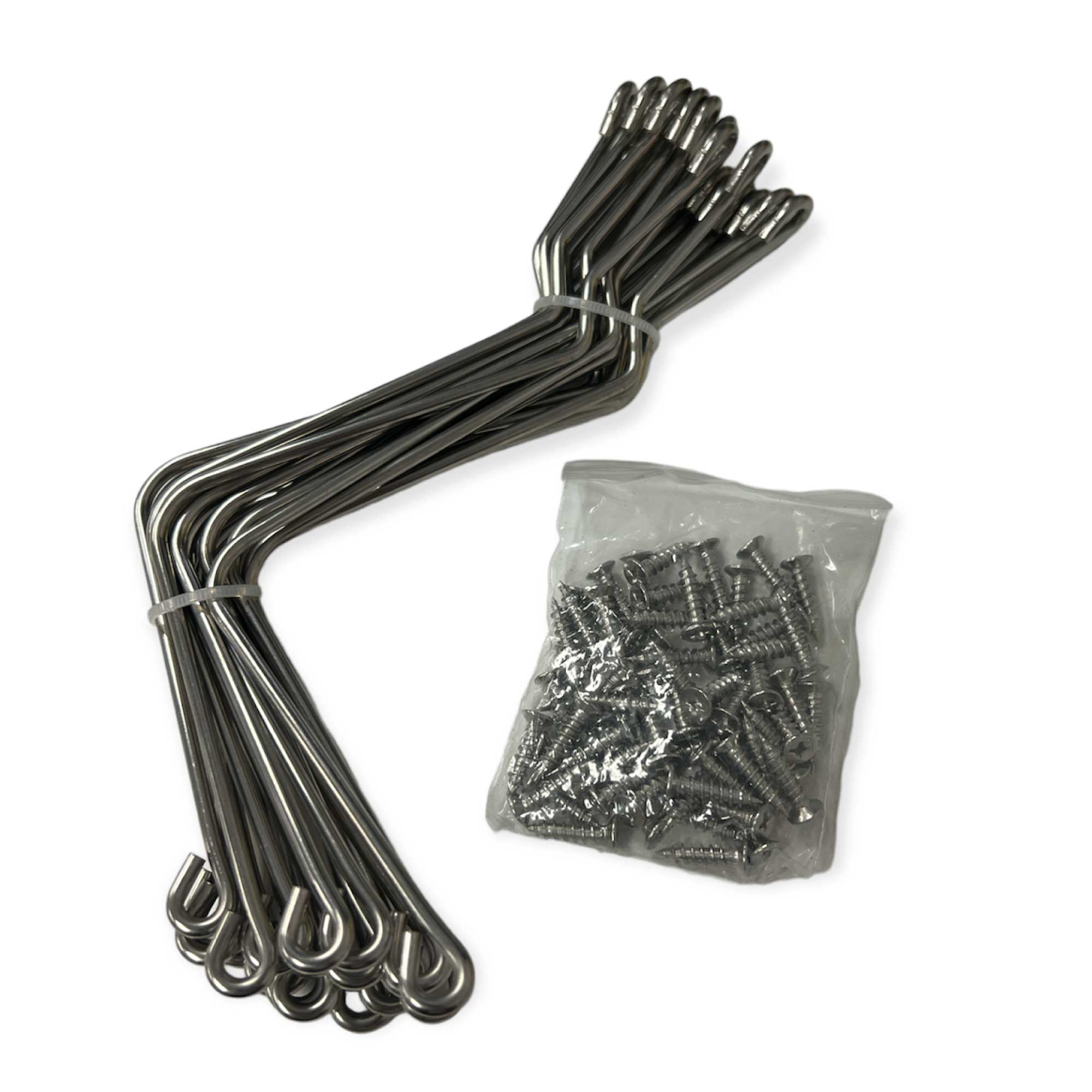20pk Stainless Steel Bee Hive Spring Clips Fastener Beekeeping Accessories — image 2