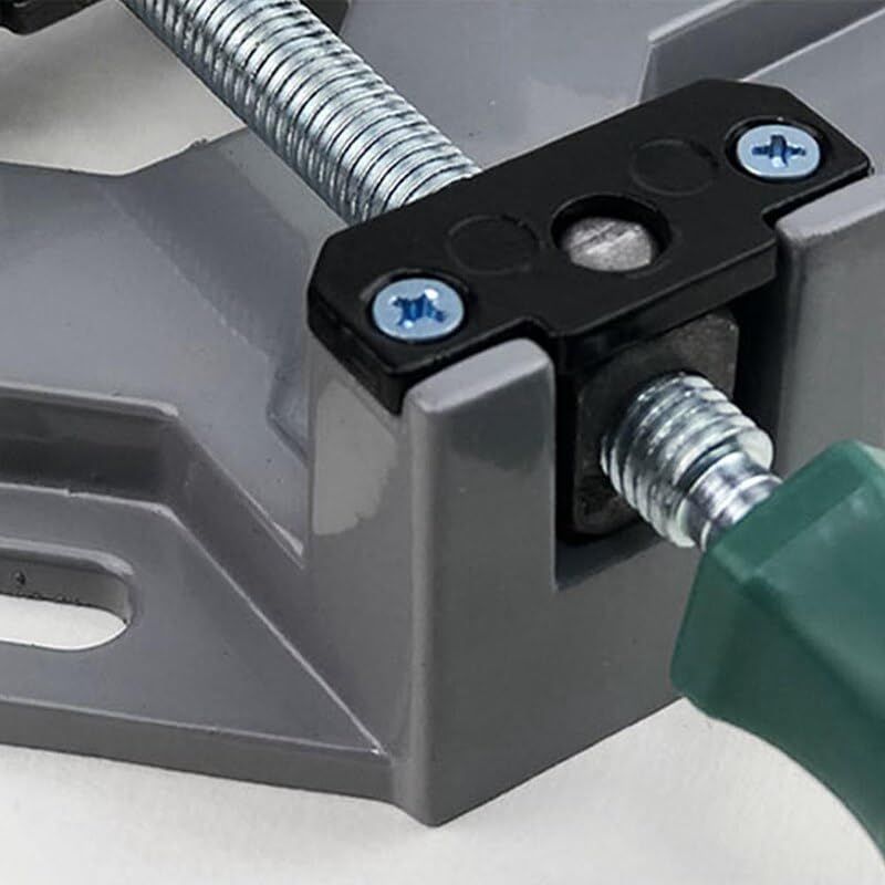 Aluminum Single Handle 90 Degree Right Angle Clamp Woodworking Frame Clip Right Angle Folder Tool — image 2