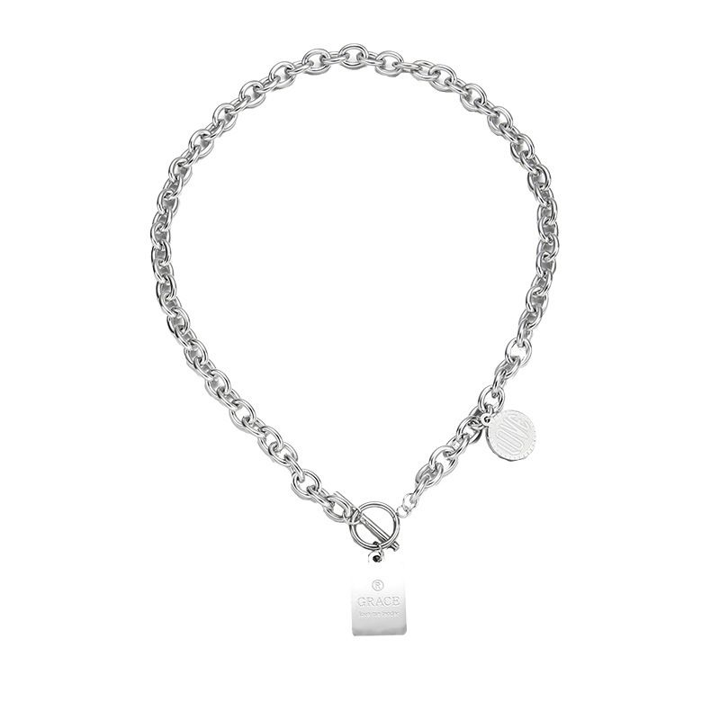 Hip Hop Necklace Zinc Alloy Twist Chain Unisex Ordinary two-piece set โ image 4