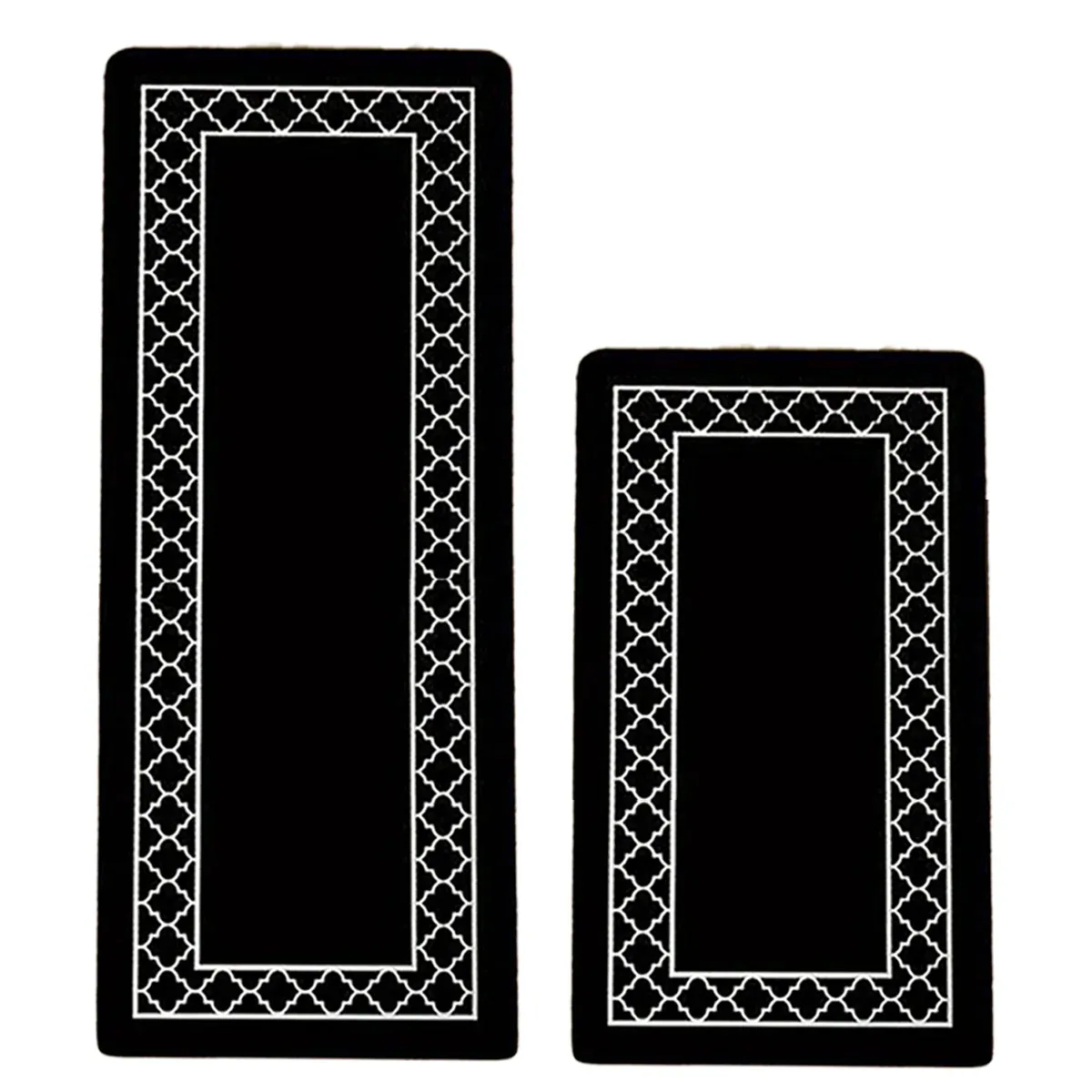Household Floor Mats 2 Piece Set Non Slip Water Absorbent Dust-Proof Floor Mat - Diamond-shaped