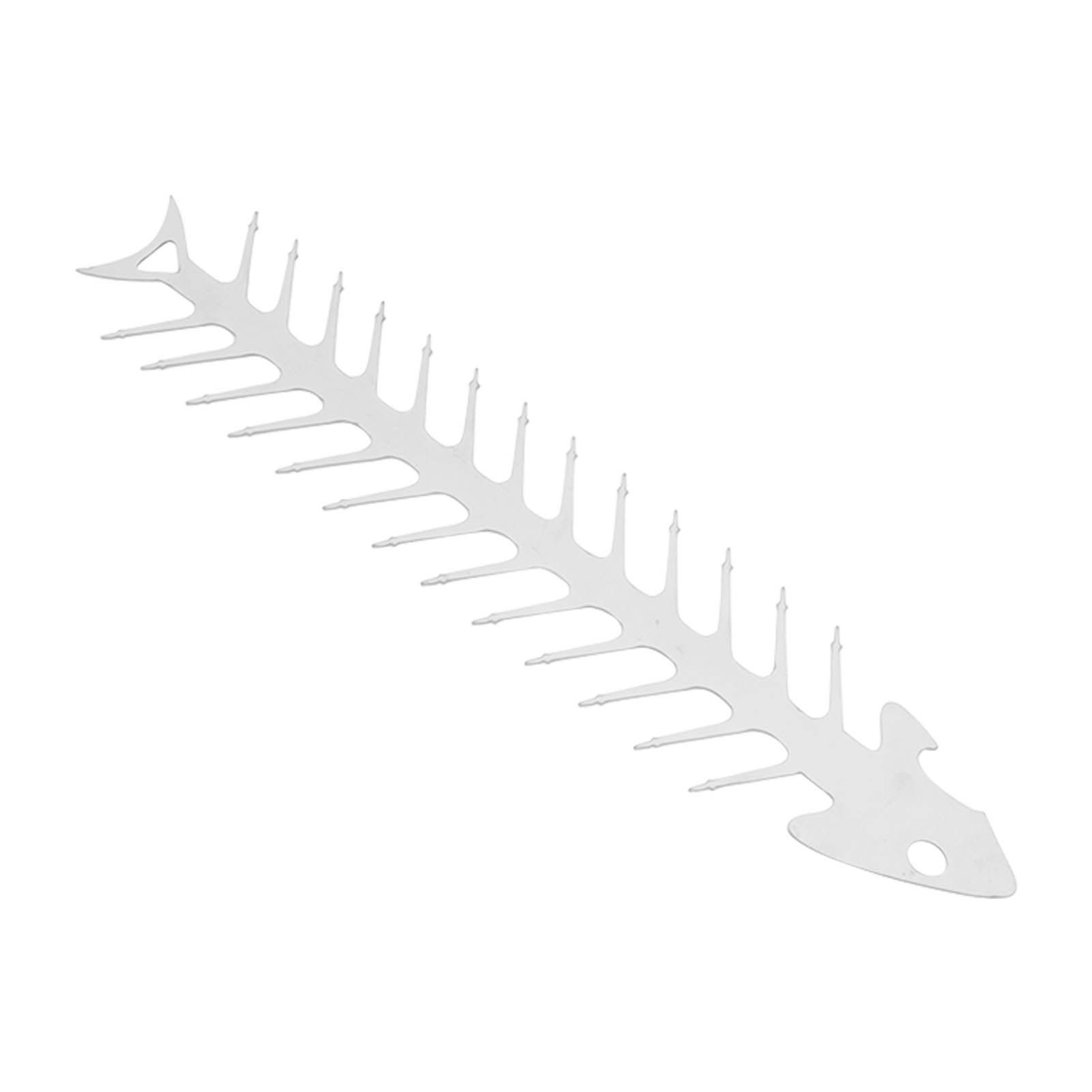 Flat Double Pronged Skewers Stainless Steel Reusable BBQ Skewers for Meet Kitchen Camping Fish Shape โ image 4