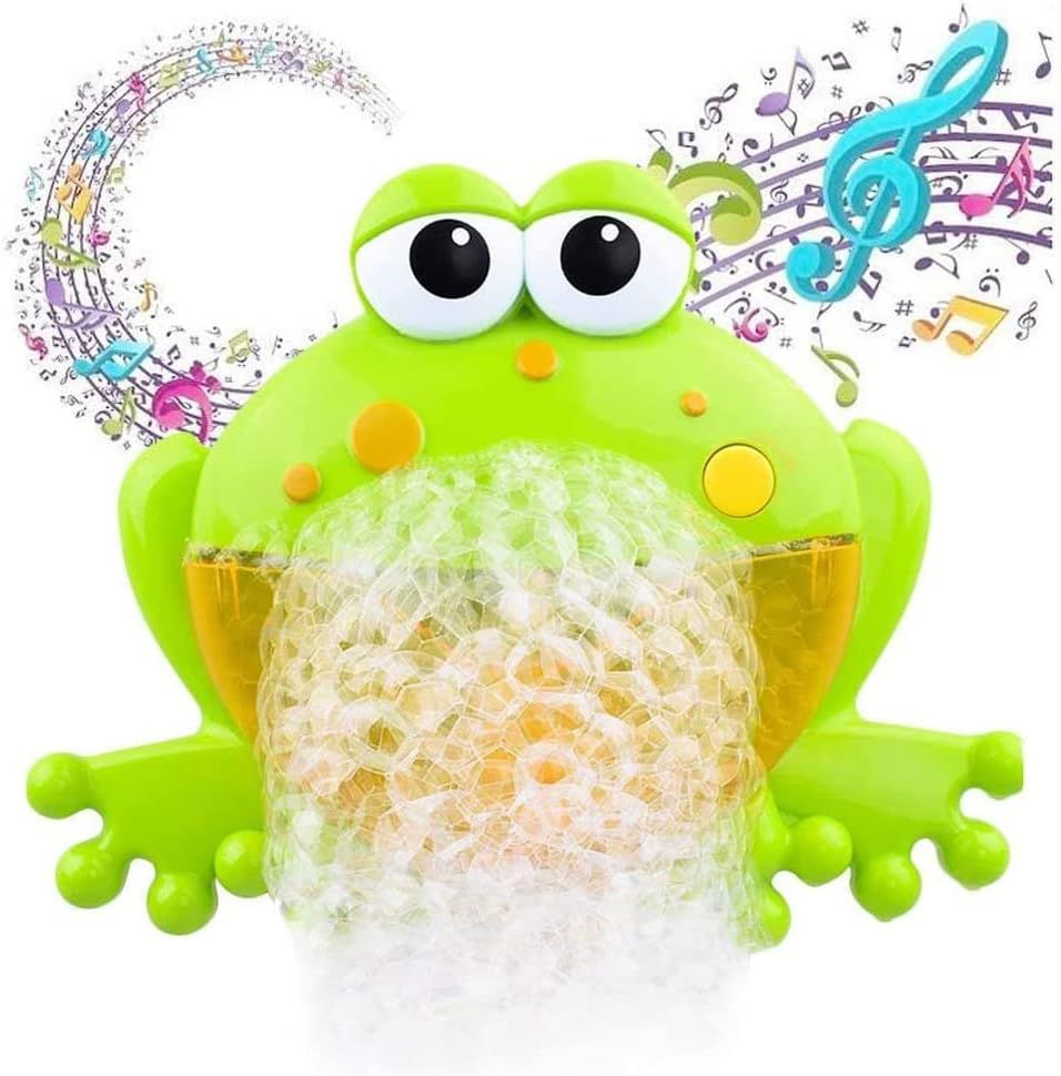Musical Frog Baby Bath Toy Bubble Machine Bathtub Maker for Bath Music Surround Sweet music, surrounded by a lot of bubbles — image 4