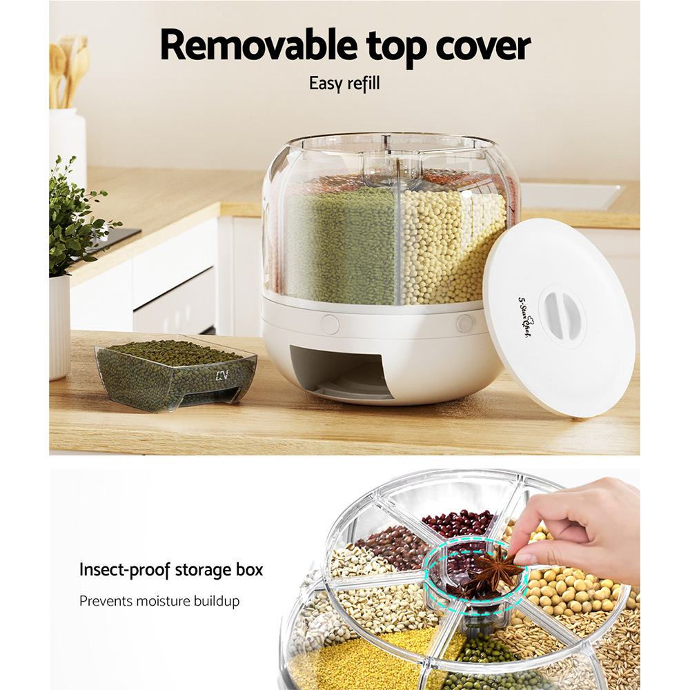 5-Star Chef Cereal Dispenser Grain Container 7KG — image 5