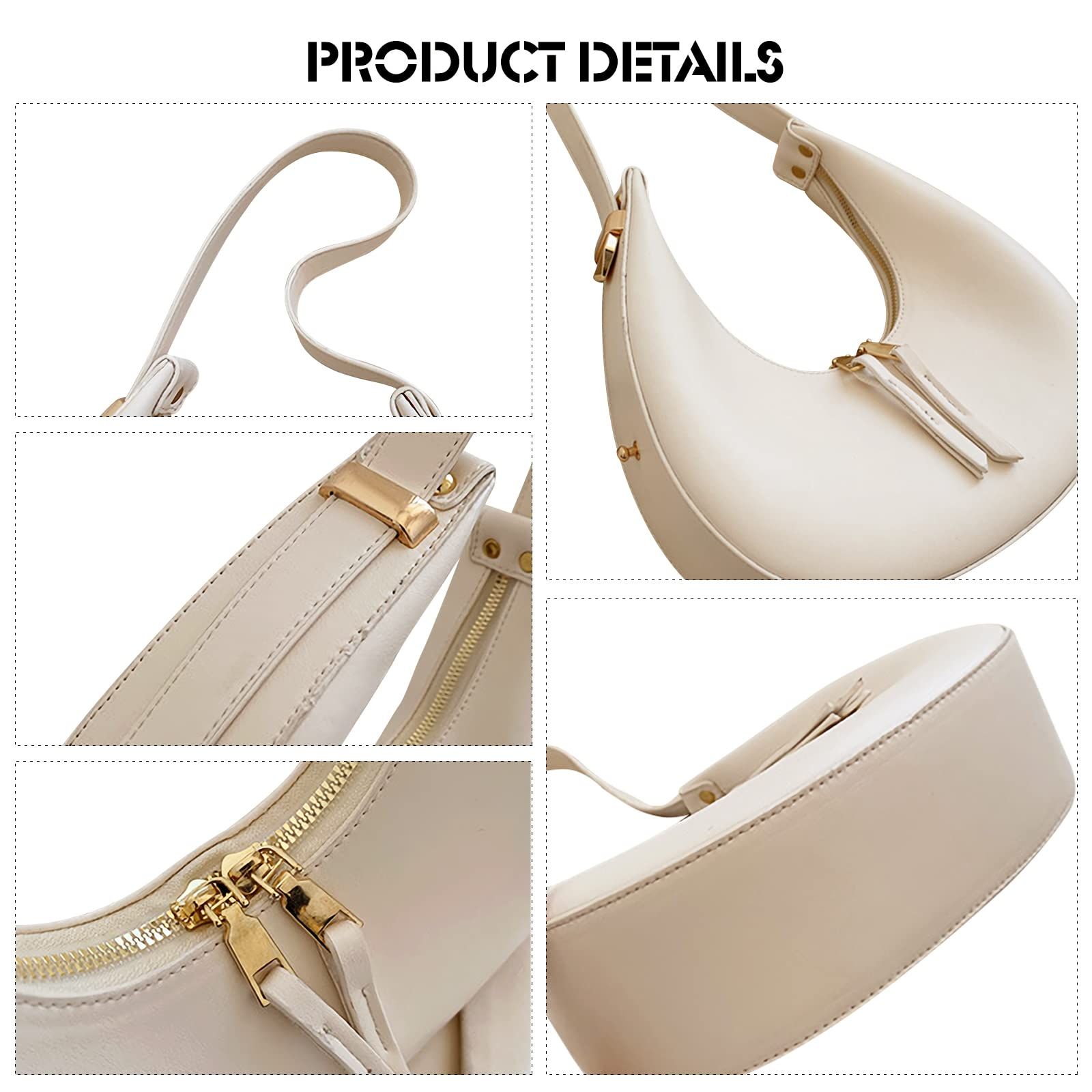 New Women's Tote Handbags, Crescent Bags Purses for Women, Fashion Underarm Bag Top-Handle Bags Elegant & Versatile — image 5